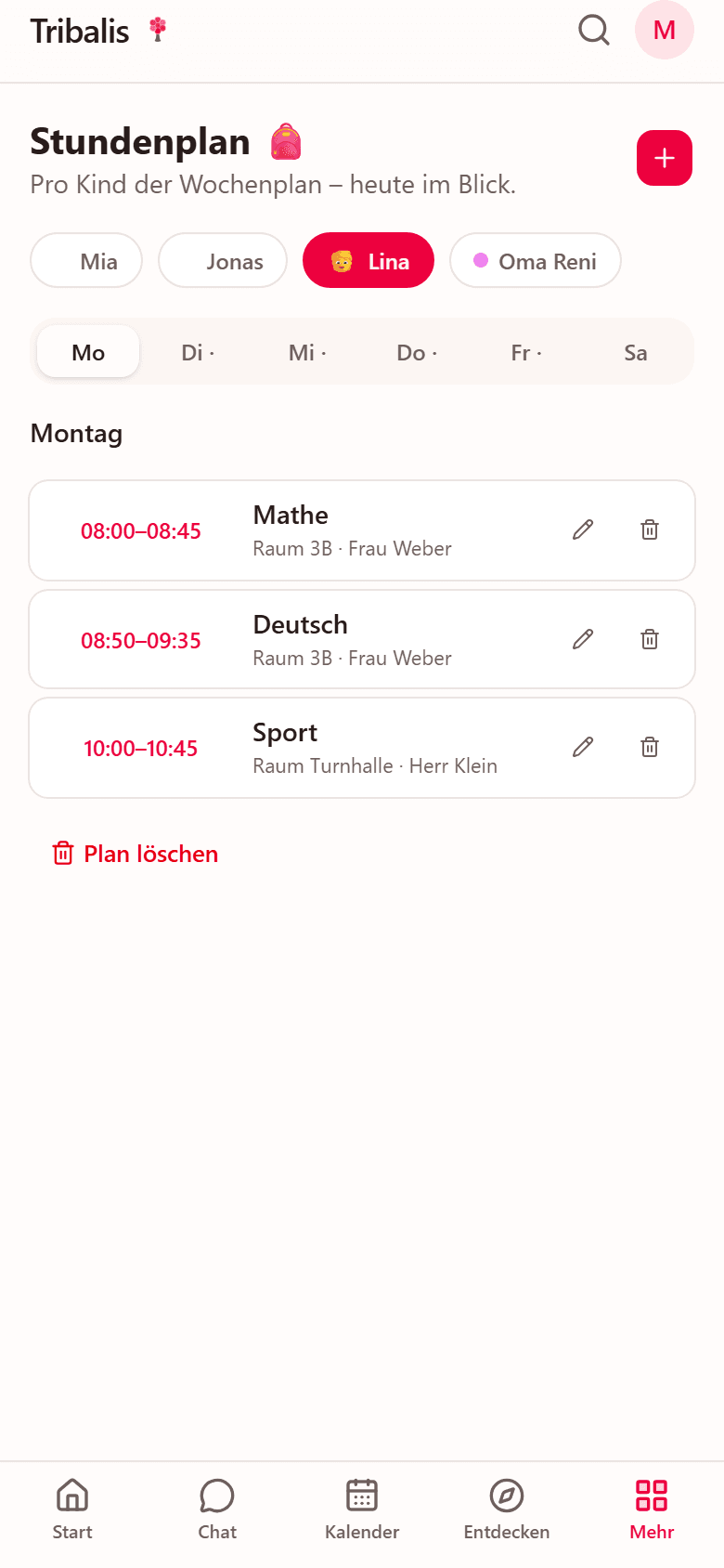 Stundenplan